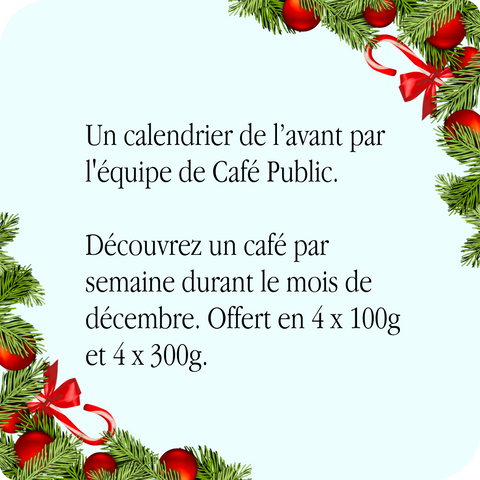 Calendrier de l'Avent - PRÉVENTE