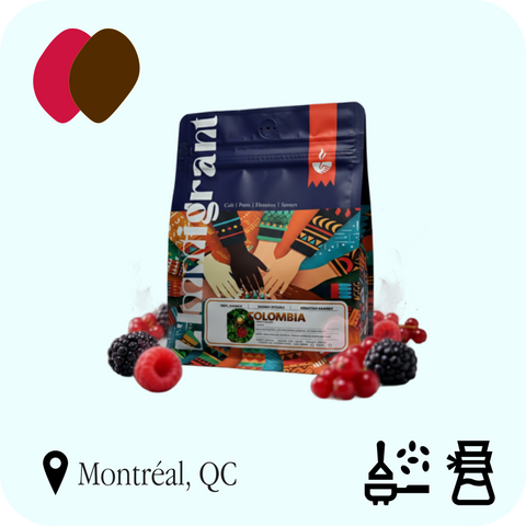 Café L'Immigrant - Ligne d'or, sac de 200 g, profils Fruité et Chocolaté, recommandé en filtre découverte et espresso