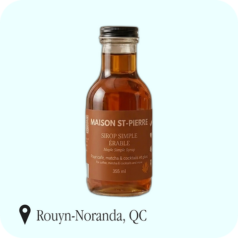 Maison St-Pierre - Sirop aromatisé à l'érable — bouteille de 355 ml, Rouyn-Noranda (QC)