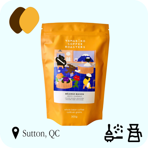 Yamabiko - Mélange Maison, sac de 300 g, profils Chocolaté et Caramélisé, recommandé en espresso et filtre classique